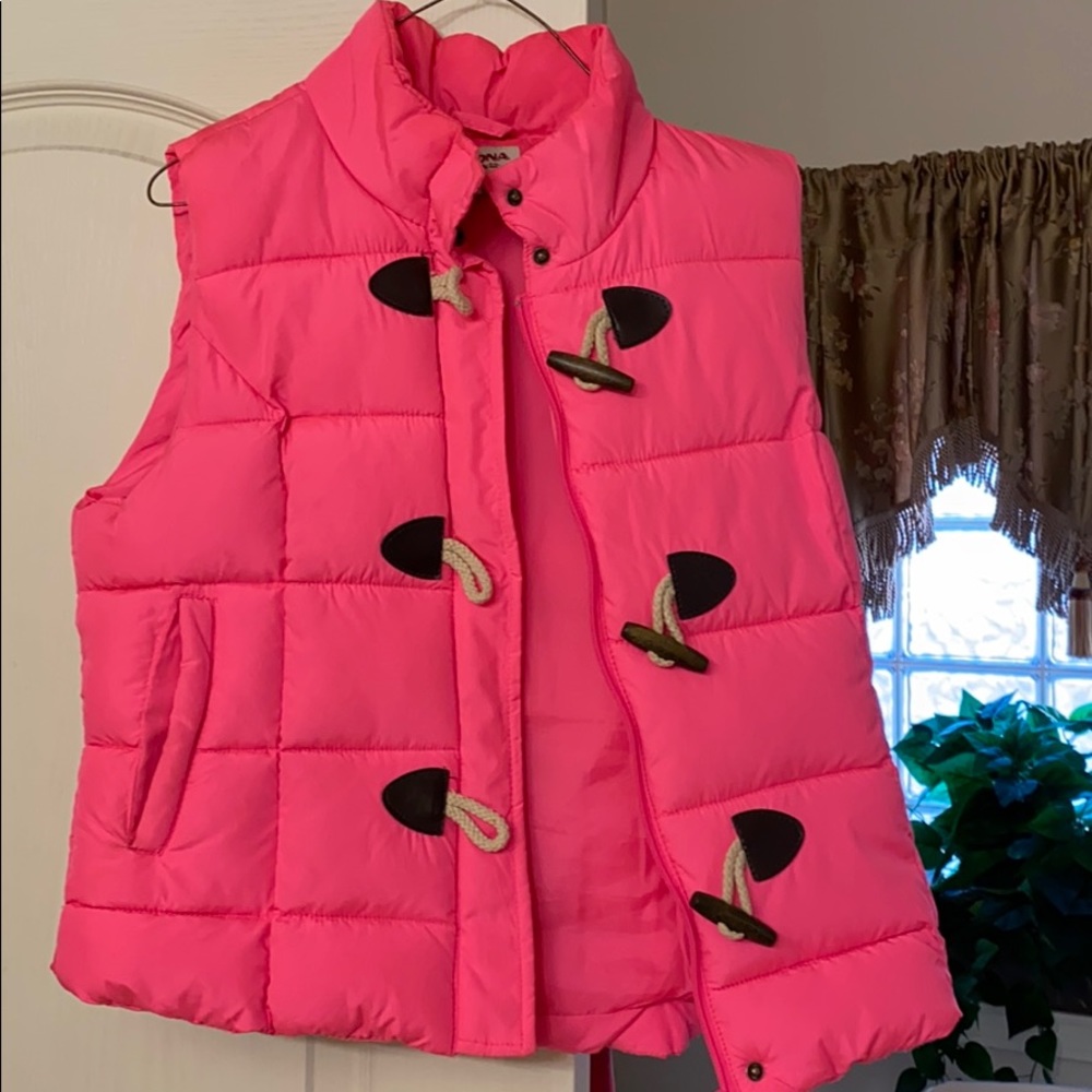 Neon Pink Puffer Vest